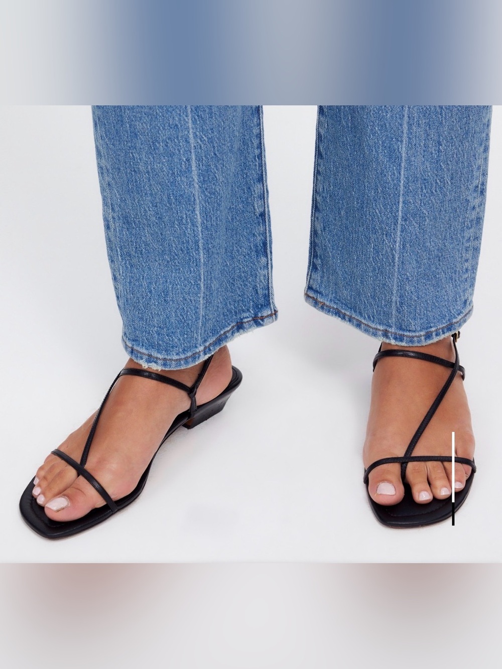 Madewell Maycie Assymetric T-Strap Sandal
